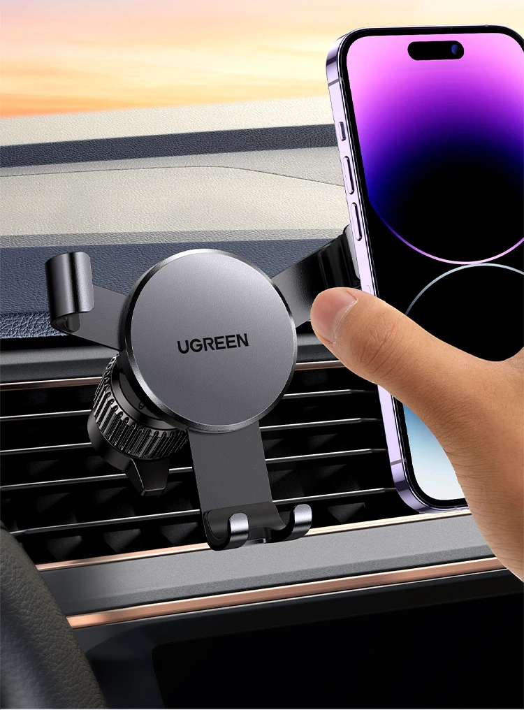 【New-in Sale】UGREEN Car Phone Holder Gravity Phone Stand For Xiaomi Samsung iPhone 16 15 14 Pro Max Air Vent Car Holder Stand