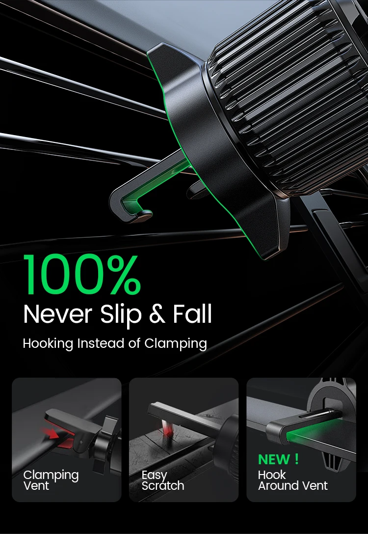 【New-in Sale】UGREEN Car Phone Holder Gravity Phone Stand For Xiaomi Samsung iPhone 16 15 14 Pro Max Air Vent Car Holder Stand