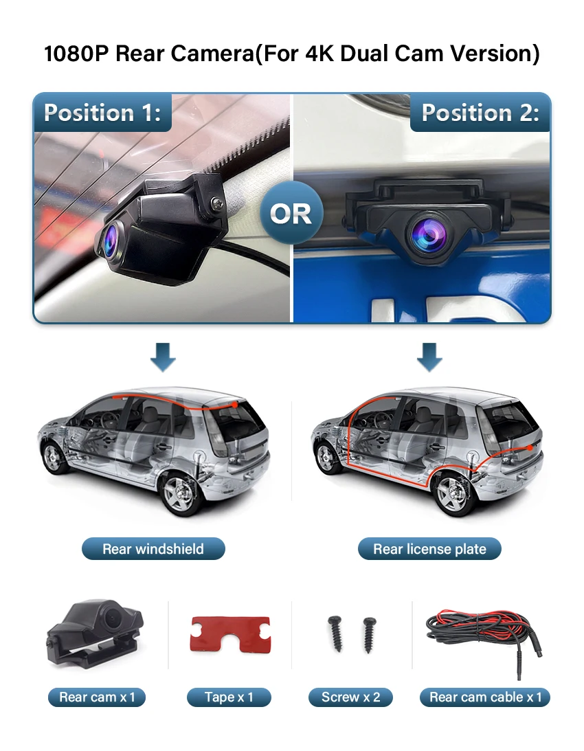 4K Plug and Play Dash Cam Car DVR Camera For Volkswagen VW Passat B8,Tiguan MK2,CC,Golf,Multivan T6,Touran, For Skoda Octavia
