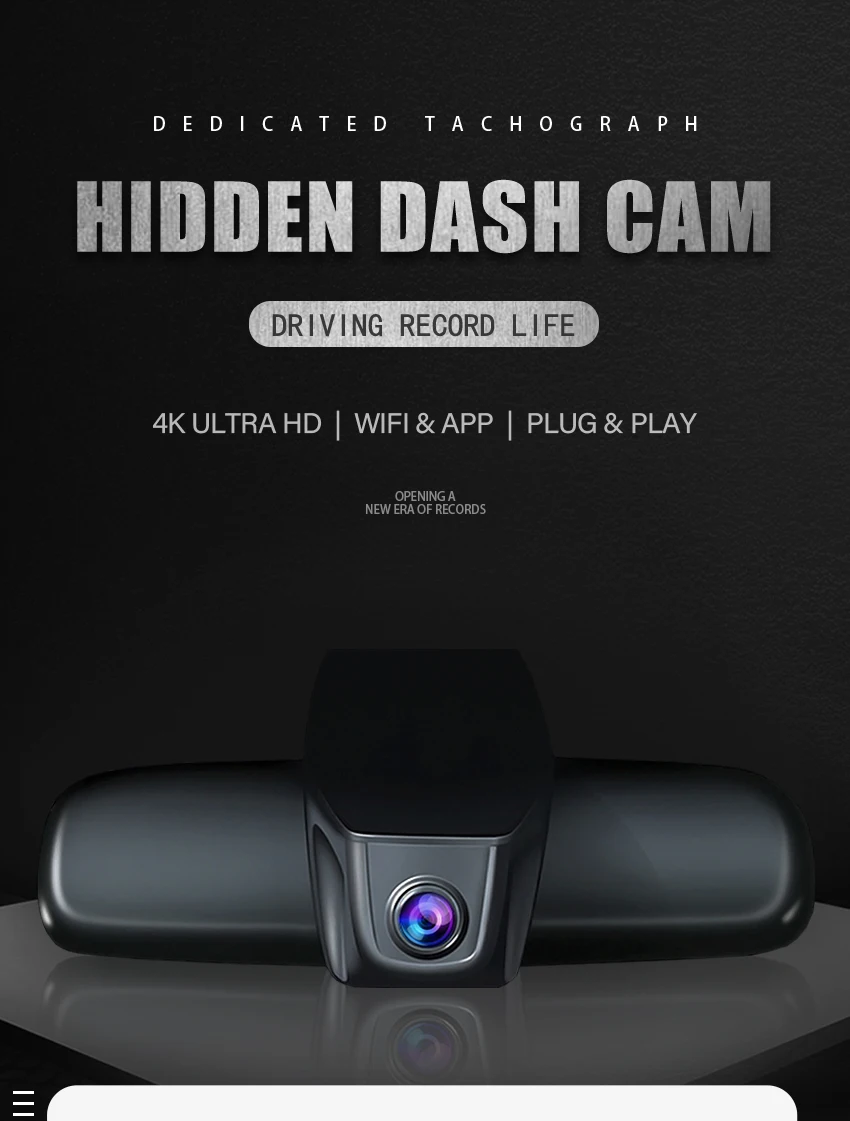 4K Plug and Play Dash Cam Car DVR Camera For Volkswagen VW Passat B8,Tiguan MK2,CC,Golf,Multivan T6,Touran, For Skoda Octavia