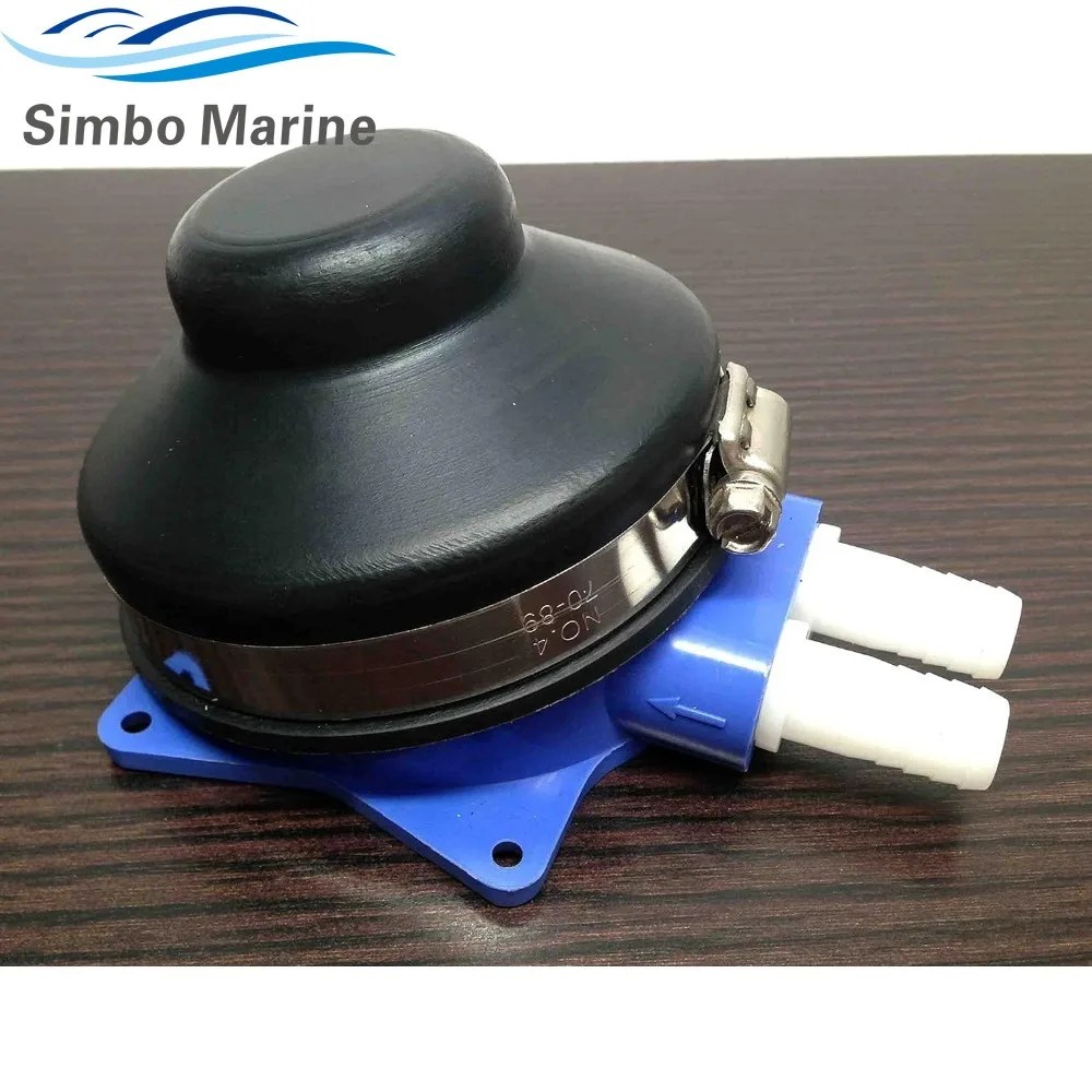 Marine Foot Water Pump Suitable for 1/2" Flexible Hose Made Self-Priming for Marine RV Boat Bilge Galley Pump Toilet Wash Basin