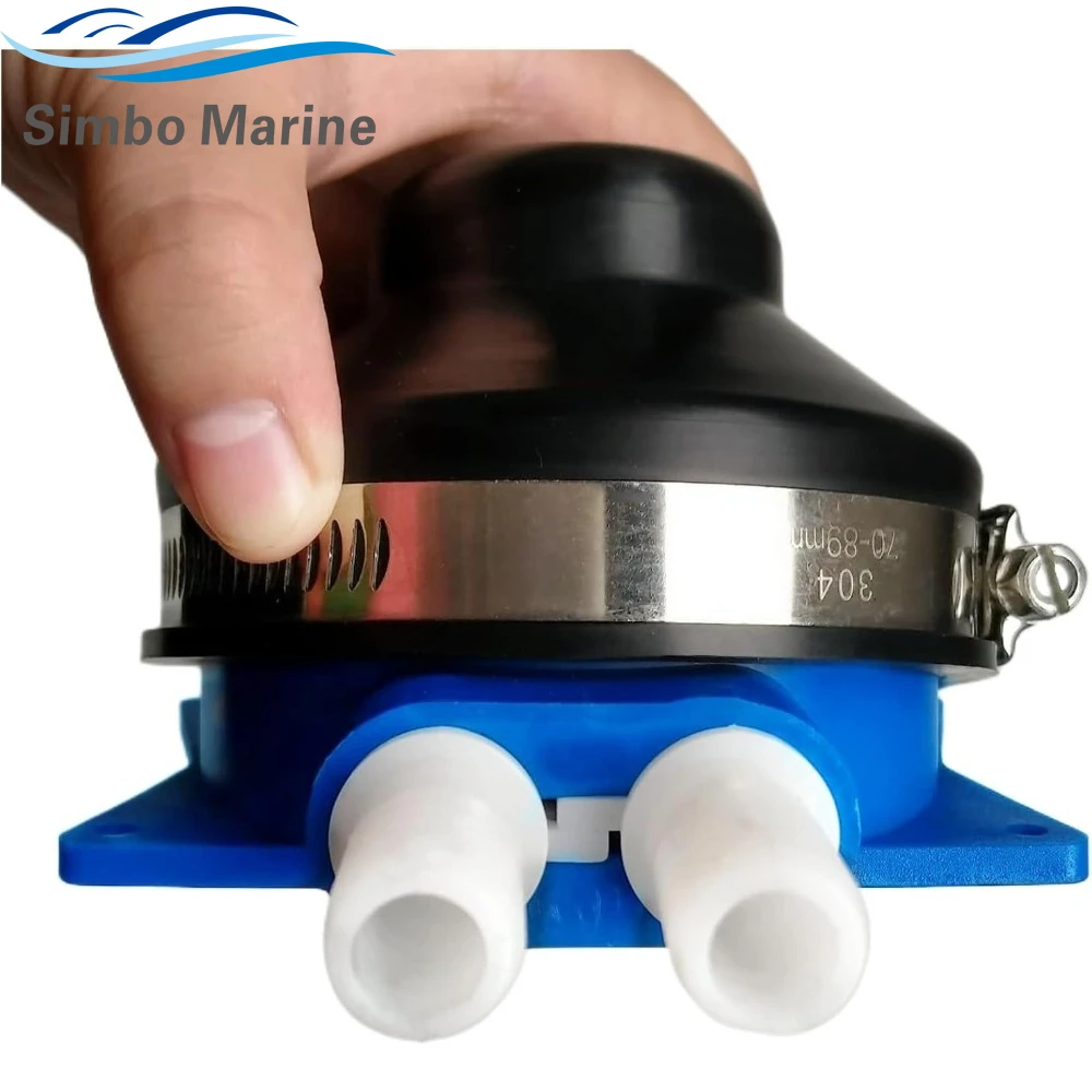 Marine Foot Water Pump Suitable for 1/2" Flexible Hose Made Self-Priming for Marine RV Boat Bilge Galley Pump Toilet Wash Basin