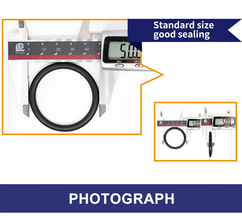 CS3.55/5/5.3mm ID17-240mm NBR O Ring Seal Gasket Thickness Wear Resistant Automobile Petrol Nitrile Rubber O-Ring Waterproof
