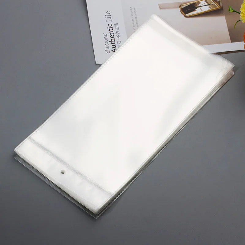 50/100pcs Transparent Self Sealing Adhesive Pouch OPP Bag Plastic Storage Bags with Hang Hole for Jewelry Retail Display Package