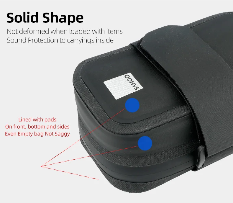 Bicycle Saddle Bag Rain Proof Rear Seat Tube Pannier Reflective Cycling Storage Tail Pouch Rear Dry Pack 0.5L Capacity