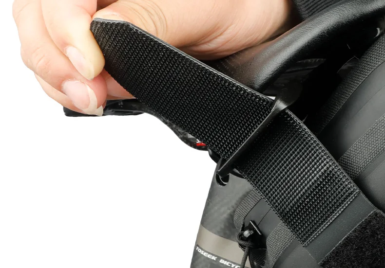 Bicycle Saddle Bag Rain Proof Rear Seat Tube Pannier Reflective Cycling Storage Tail Pouch Rear Dry Pack 0.5L Capacity
