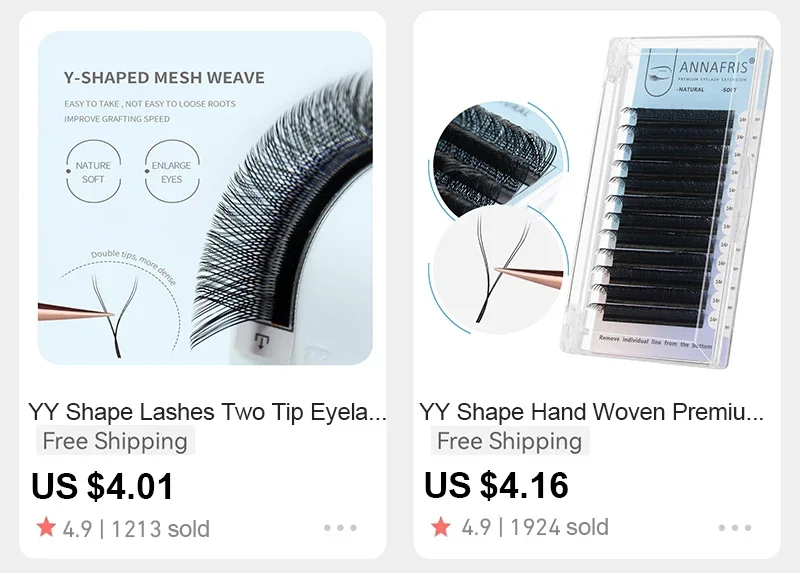 ANNAFRIS Korean PBT 8~25mm MIX Long Length Natural Matte Individual Premium Eyelashes Extension Faux Mink Supplies Lashes Makeup