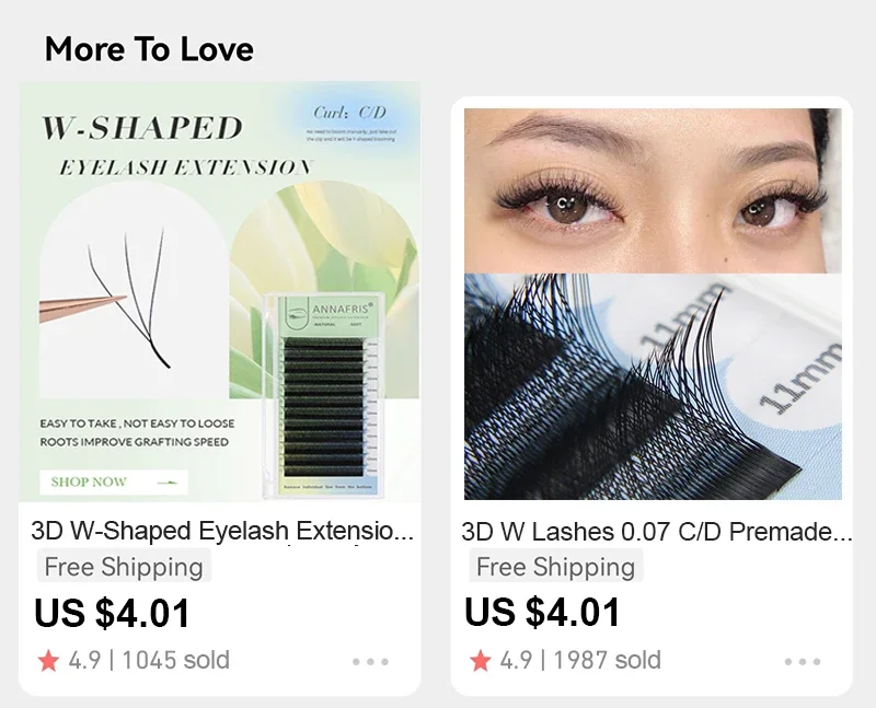 ANNAFRIS Korean PBT 8~25mm MIX Long Length Natural Matte Individual Premium Eyelashes Extension Faux Mink Supplies Lashes Makeup