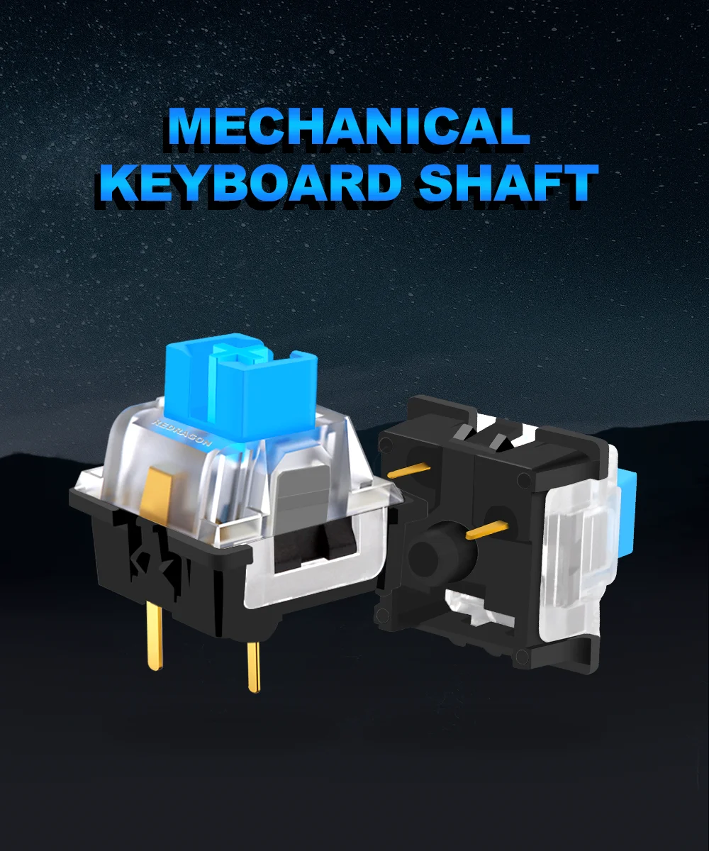 REDRAGON SMD RGB MX switch 3Pin Clicky Linear Tactile silent red blue Black Brown Purple Switche For Backlit Mechanical keyboard