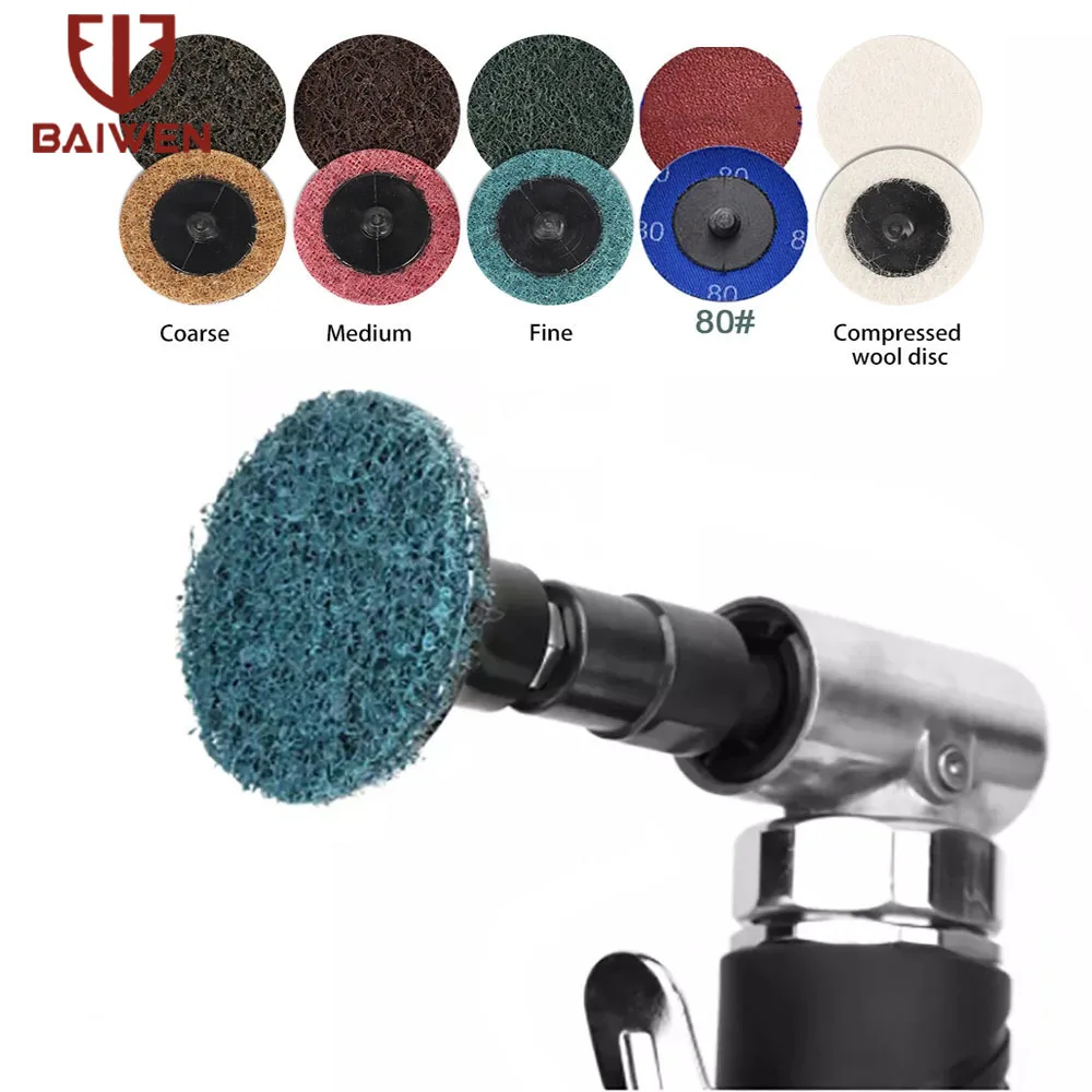 1/4'' Air Angle Die Grinder 90 Degree Pneumatic Grinding Polisher Mill Engraving Machine with 2inch Sanding Discs 20000RPM