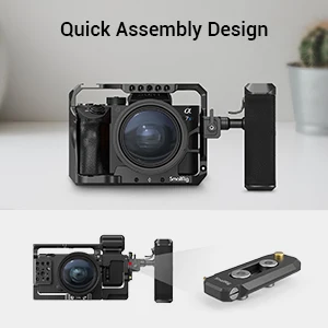 SmallRig 360-Degree Rotating Handgrip NATO Camera Left Side Handle For DLSR for Sony Camera Cage / case w NATO Rail 3260