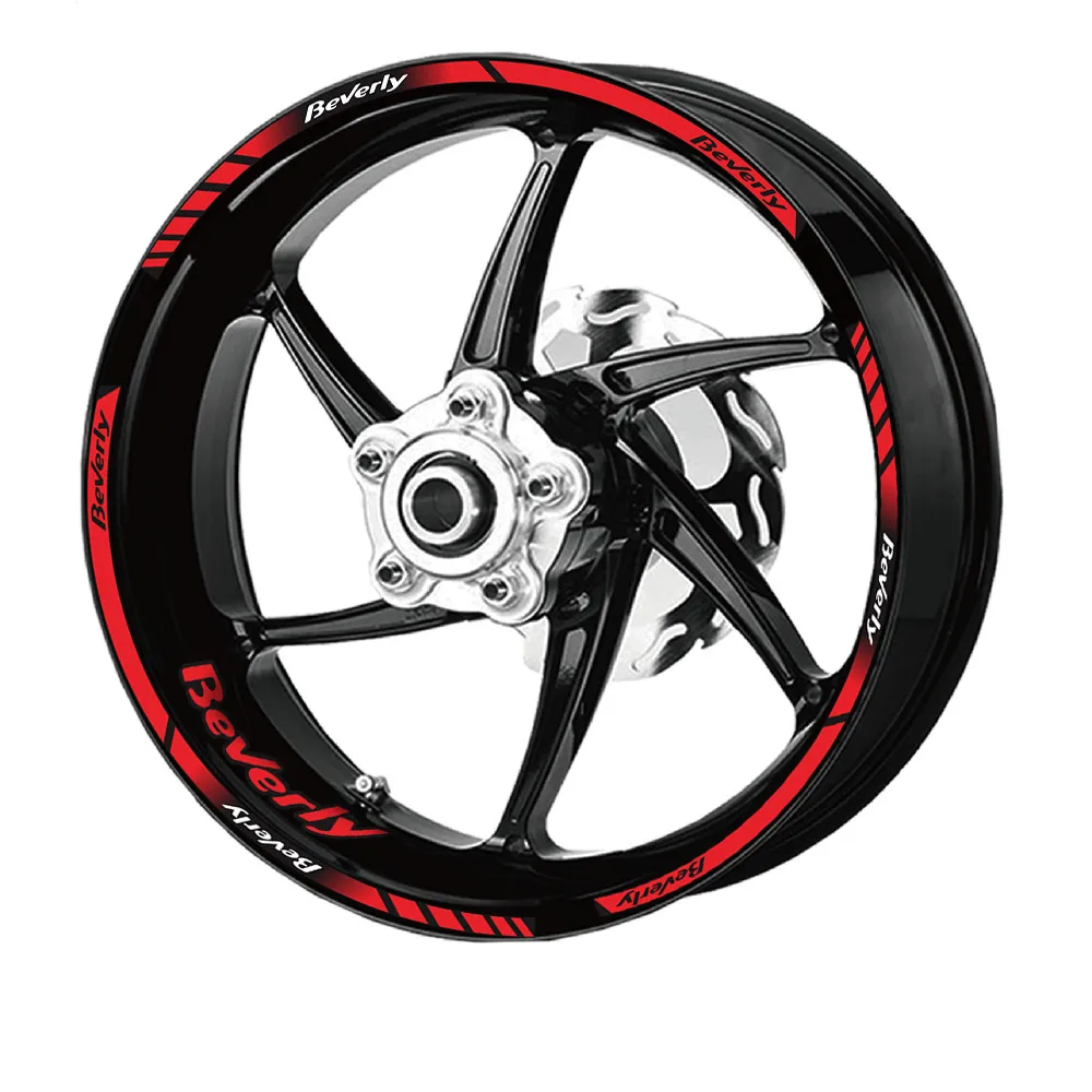 High-quality waterproof decals for modification of motorcycle wheel rim stickers for Piaggio beverly