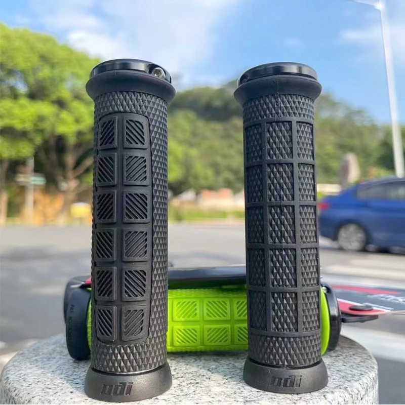 ODI PRO Mtb Cuffs Mountain Bike Grips Silicone Cuffs Bicycle Handle Grip Lock On Handlebar Cover Hoses Cycling Non-slip For BMX