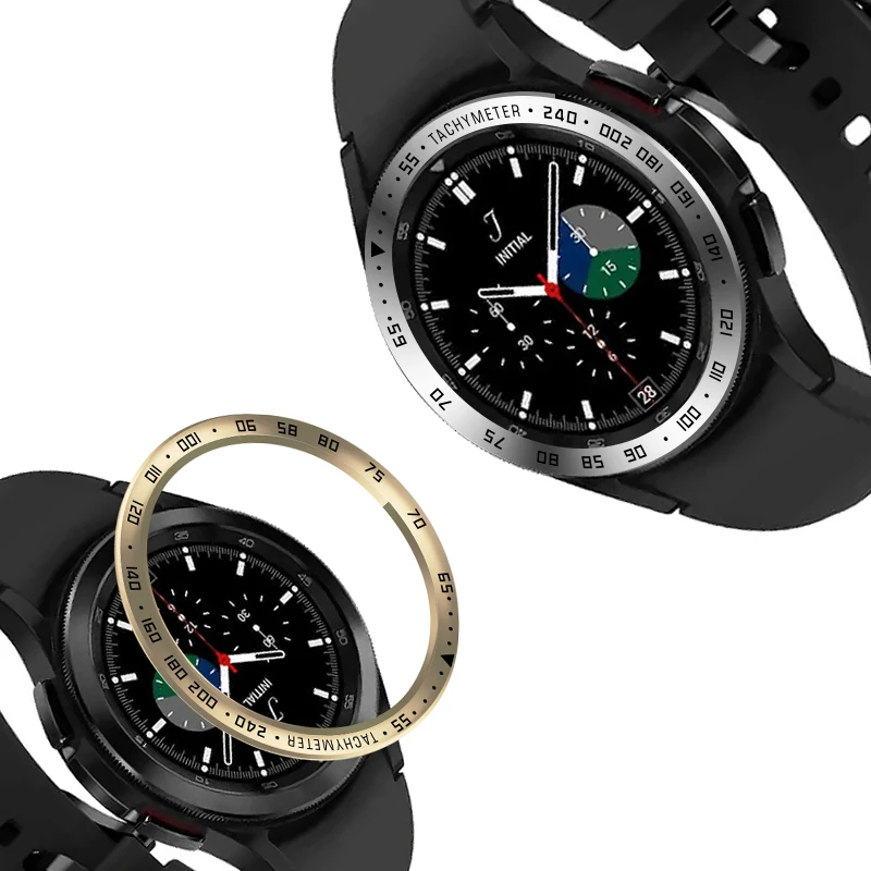 For Samsung Galaxy Watch 4 Classic 46MM 42MM Bezel Ring Cover Stainless Steel Protection Case Smart Watch Protective Frame