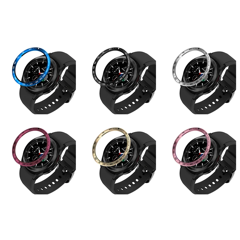 For Samsung Galaxy Watch 4 Classic 46MM 42MM Bezel Ring Cover Stainless Steel Protection Case Smart Watch Protective Frame