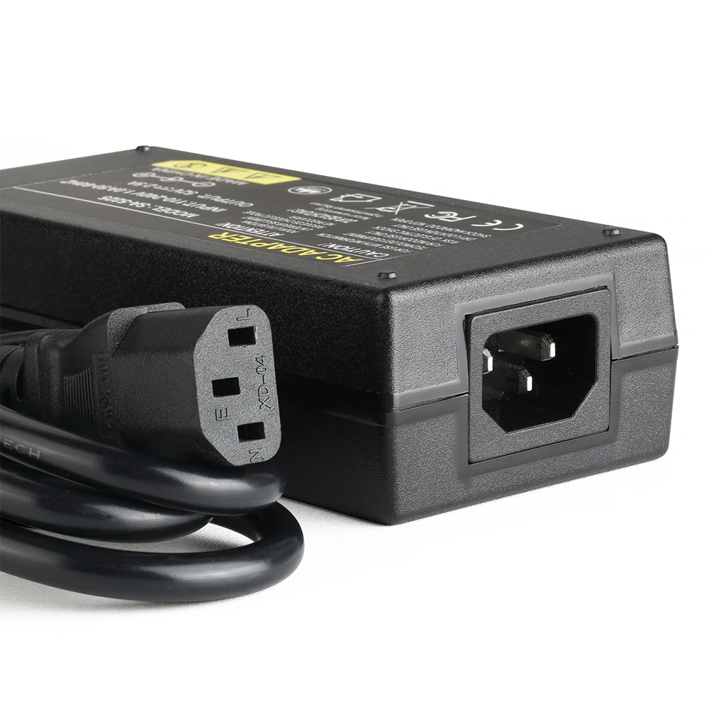 Techage 52V 2.5A Power Supply AC 100-240V Power Adapter Wall Charger DC 5.41mm EU/AU/UK/US Plug for Security CCTV POE NVR