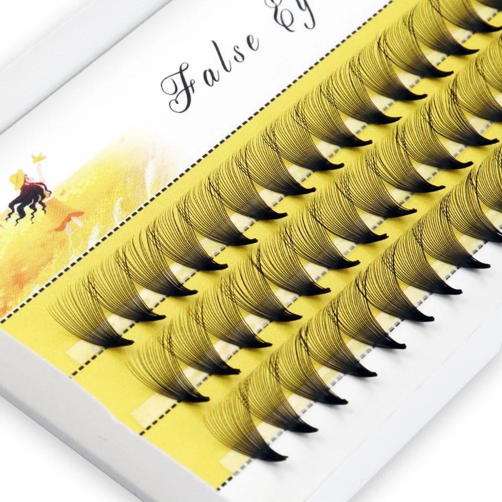 60 Clusters/box Eyelash Extension Eyelashes 20D Individual Eyelash Bunche Natural False Eyelashes Professional Makeup Eyelashes