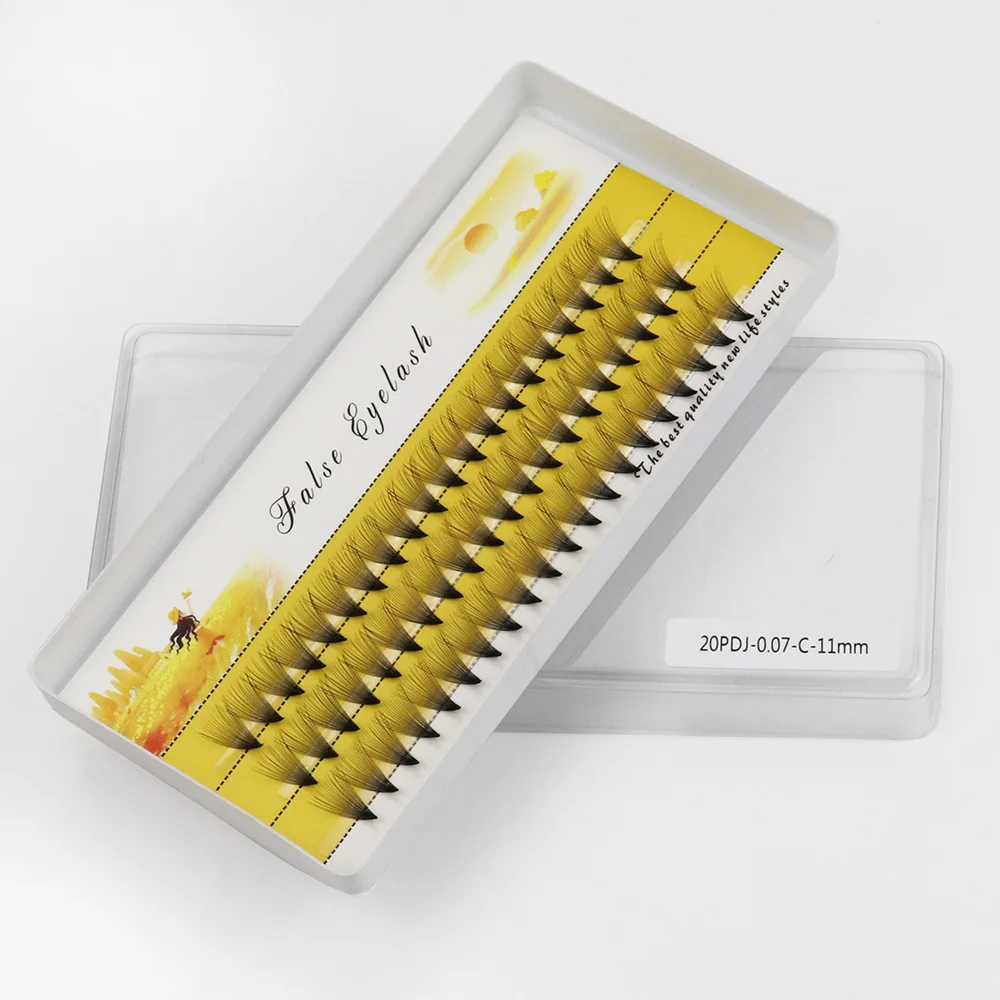 60 Clusters/box Eyelash Extension Eyelashes 20D Individual Eyelash Bunche Natural False Eyelashes Professional Makeup Eyelashes