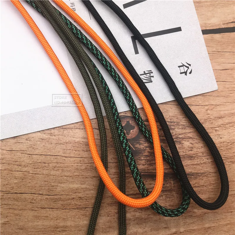 Outdoor Rock Climbing Metal Clip Parachute Cord Hanging Neck Rope Lanyard for Phone Camera USB Holder ID Card Badge Holder