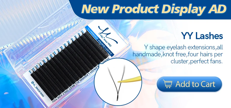 H&L SINCE 1990 20Rows Individual Eyelash Extension Lashes Maquiagem Cilios for Soft Natural Faux Mink Eyelashes for Extensions