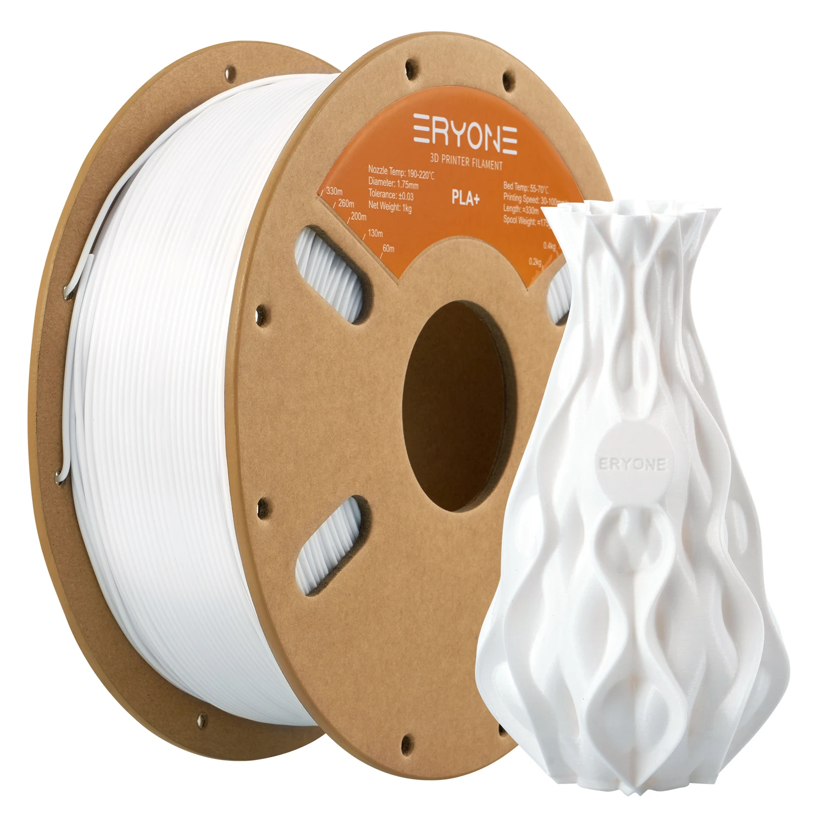 ERYONE 1KG PLA Plus Premium Filament 1.75mm 3D Print, Multicolor Available,1kg pla+ filament,1kg/spool
