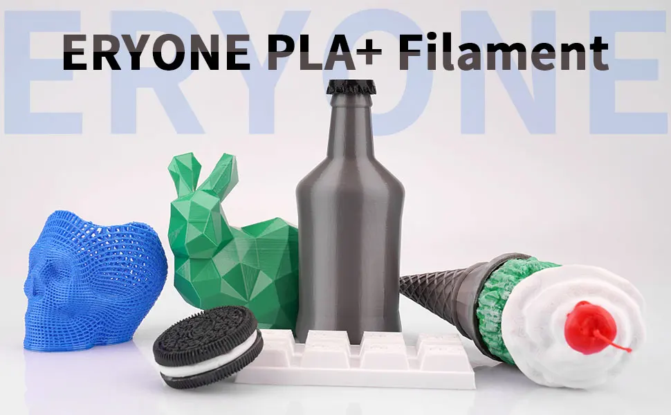 ERYONE 1KG PLA Plus Premium Filament 1.75mm 3D Print, Multicolor Available,1kg pla+ filament,1kg/spool