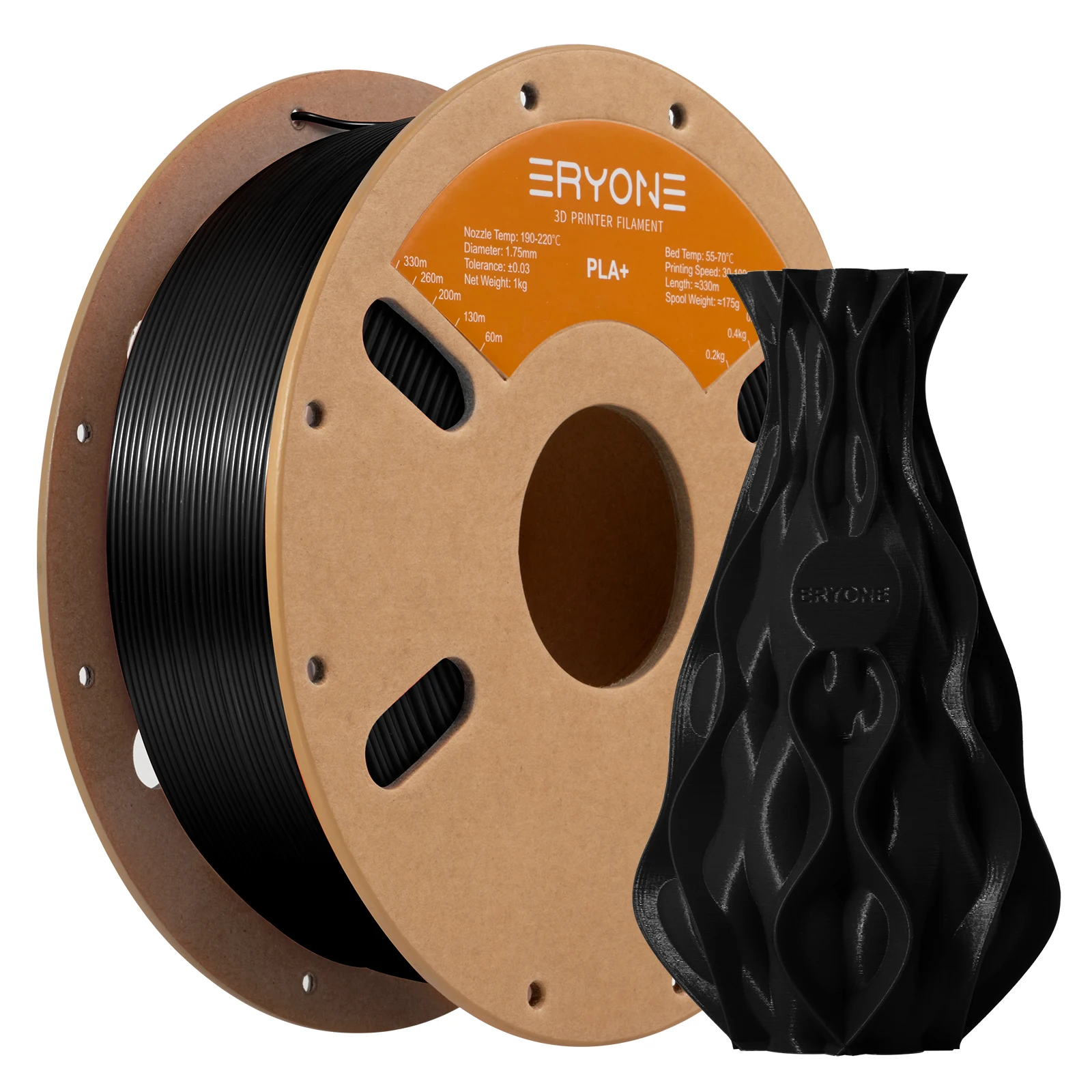ERYONE 1KG PLA Plus Premium Filament 1.75mm 3D Print, Multicolor Available,1kg pla+ filament,1kg/spool