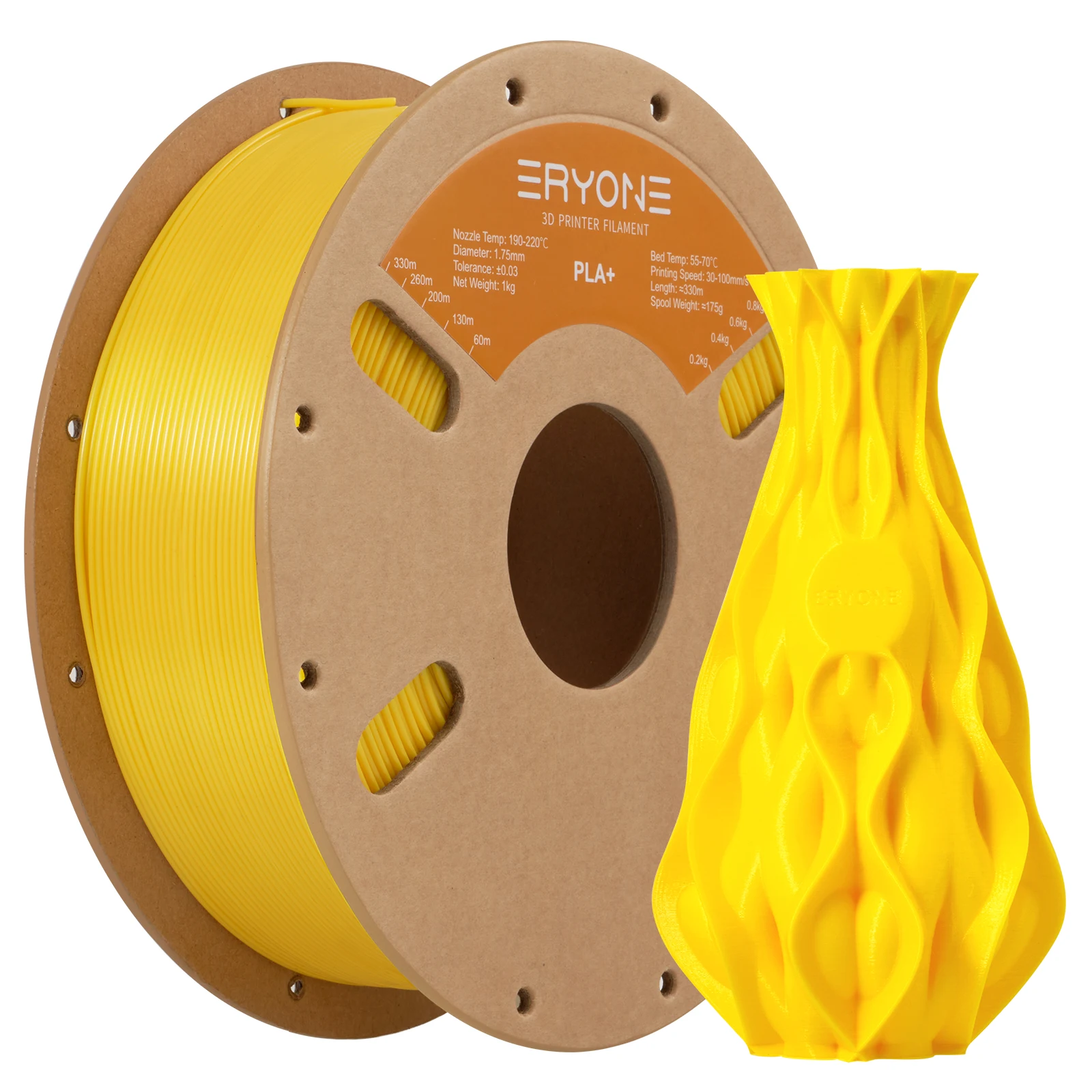 ERYONE 1KG PLA Plus Premium Filament 1.75mm 3D Print, Multicolor Available,1kg pla+ filament,1kg/spool