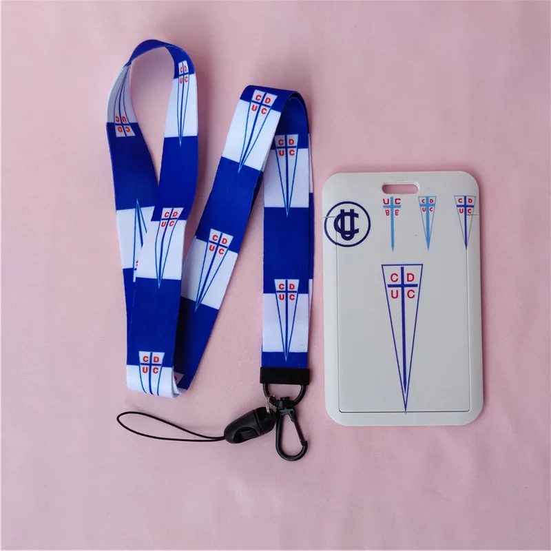 Chile CD Catholic University Football Club Card Covers ID Card Holder Students Bus Card Case Lanyard Identity Badge Cards Cover