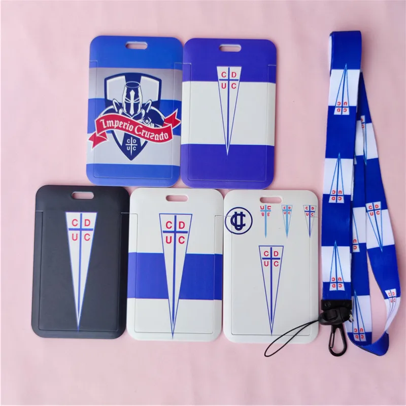 Chile CD Catholic University Football Club Card Covers ID Card Holder Students Bus Card Case Lanyard Identity Badge Cards Cover
