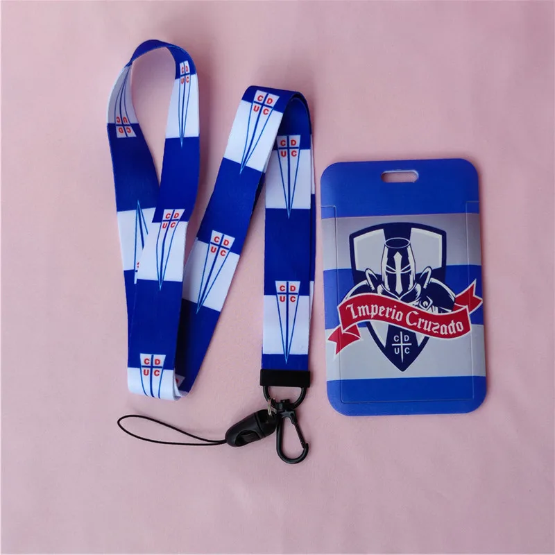 Chile CD Catholic University Football Club Card Covers ID Card Holder Students Bus Card Case Lanyard Identity Badge Cards Cover