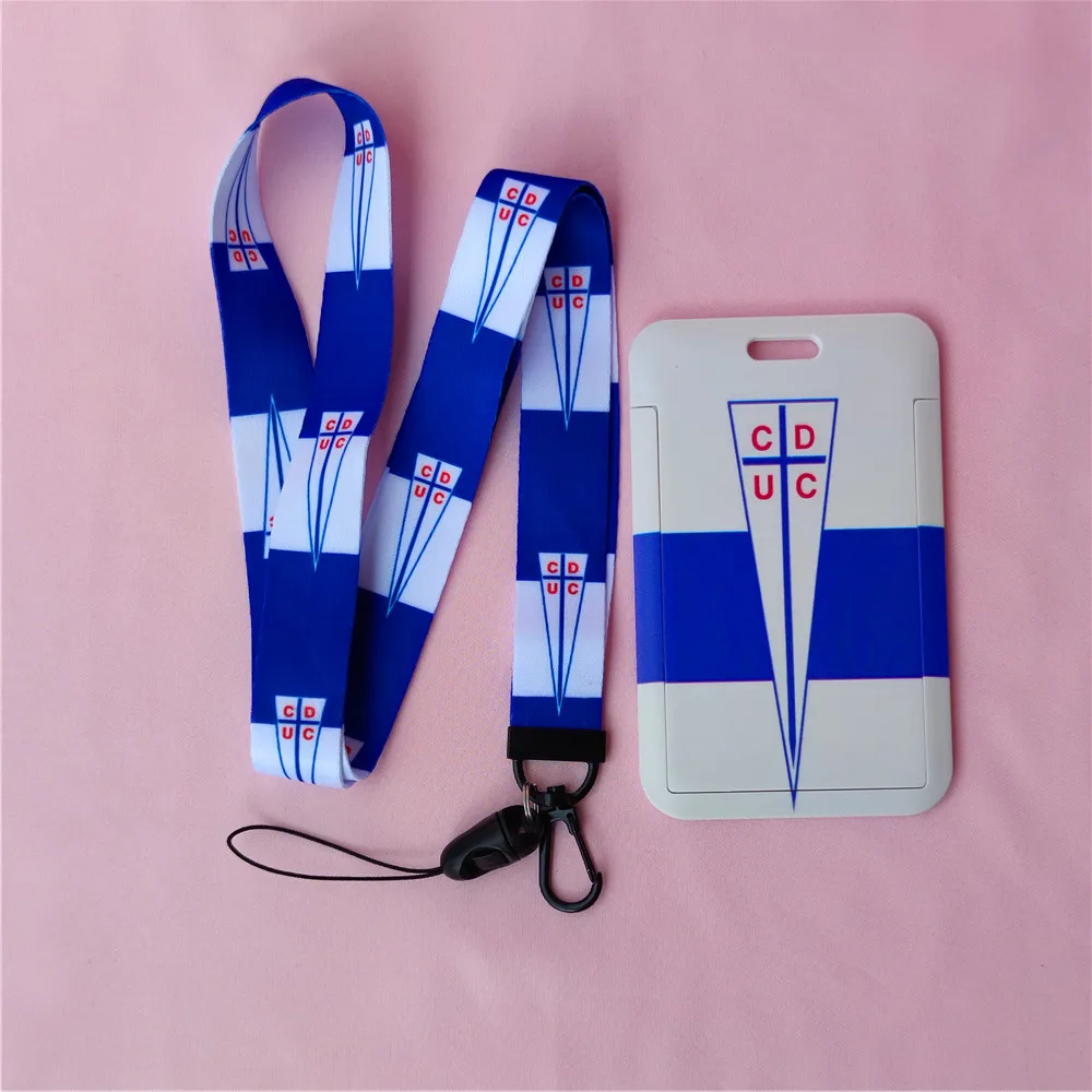 Chile CD Catholic University Football Club Card Covers ID Card Holder Students Bus Card Case Lanyard Identity Badge Cards Cover