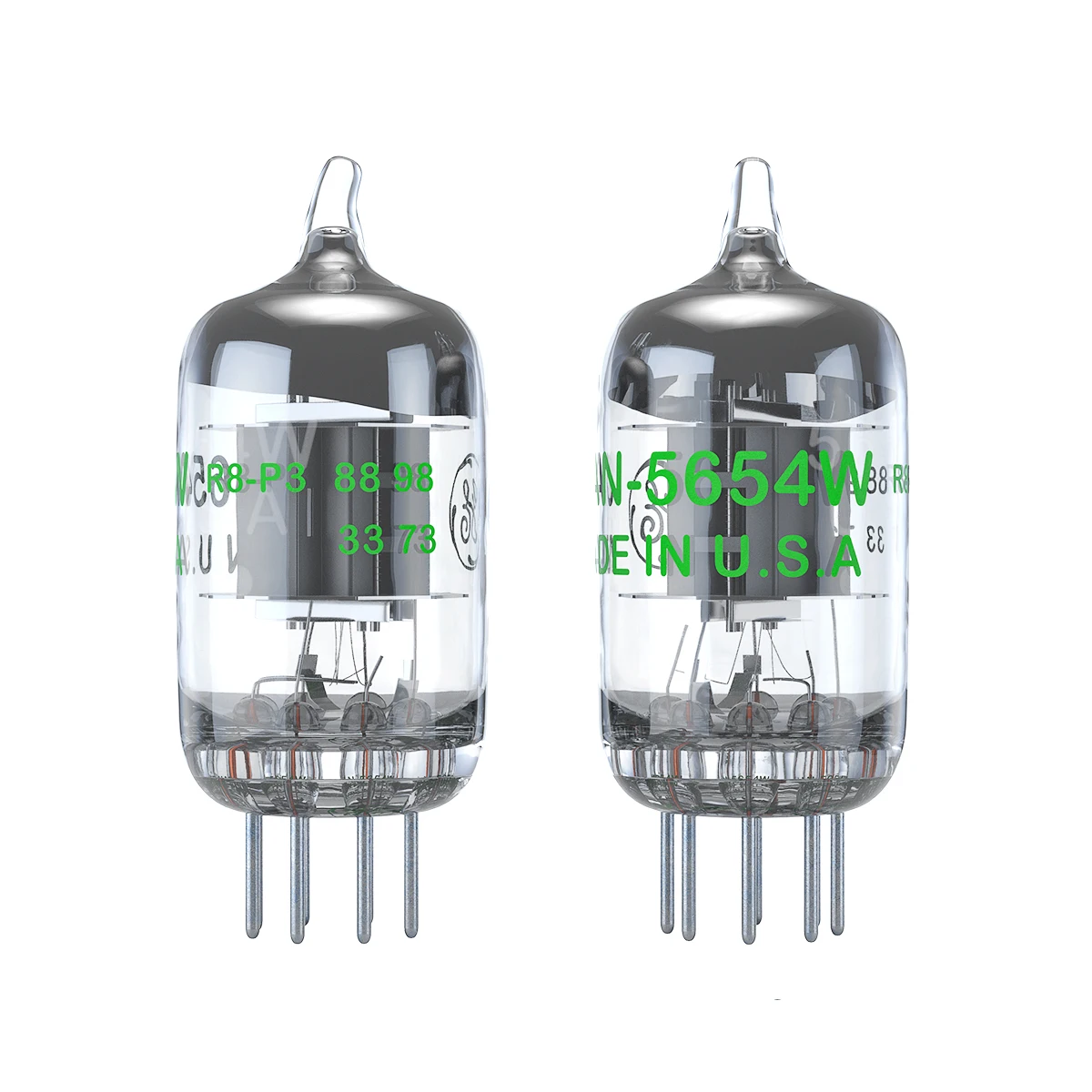 Fosi Audio 2Pcs 5654W Vacuum Tubes 7-Pin Upgrade for 6AK5 6J1 6J1P EF95 Pairing Tubes For Audio Amplifier