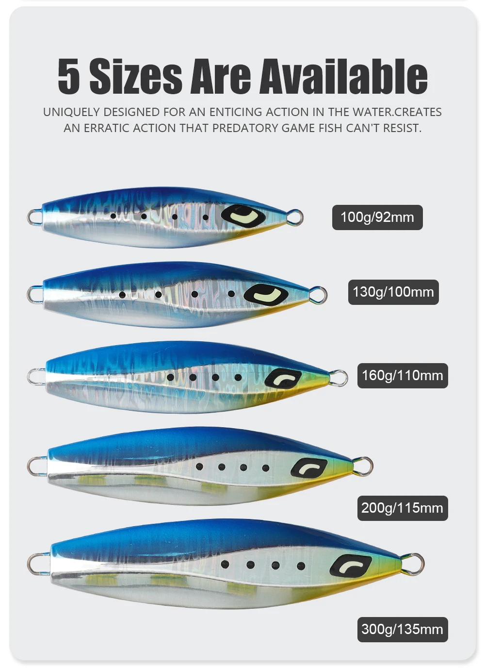 JIGGING PRO 100g 130g 160g 200g Slow Jigging Lure Japan Design Ocean Stinger Wing Lure Metal Jig