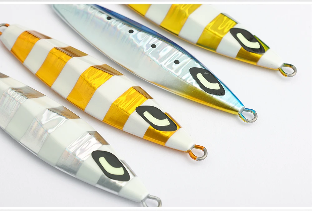 JIGGING PRO 100g 130g 160g 200g Slow Jigging Lure Japan Design Ocean Stinger Wing Lure Metal Jig