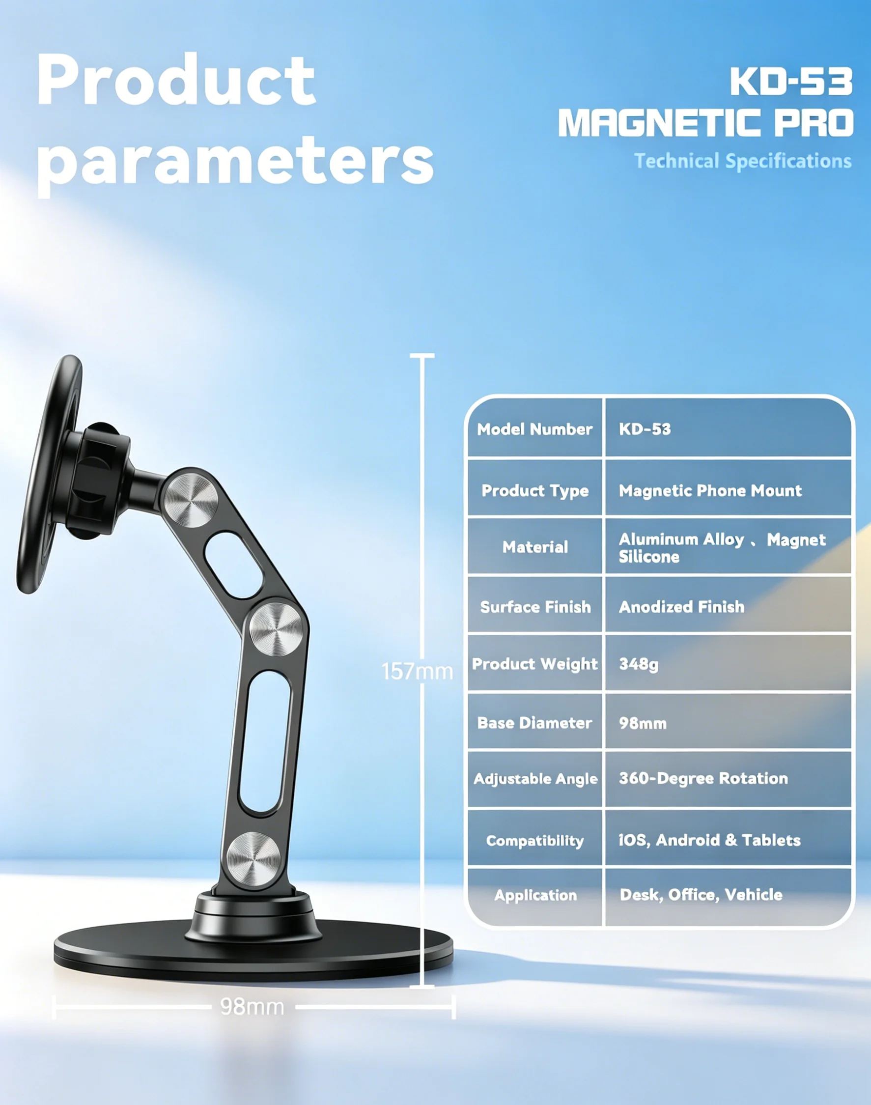 Magnetic Phone Holder Stand for Xiaomi Apple iPhone 12 13 14 Pro Max Samsung Cellphone Telephone Mobile Phone Support Accesories