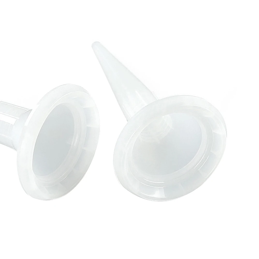 10pcs Caulking Nozzle Structural Glue Nozzle Universal Glue Tip Mouth Sealant Silicone Caulking Tips Replacement Parts Plastic