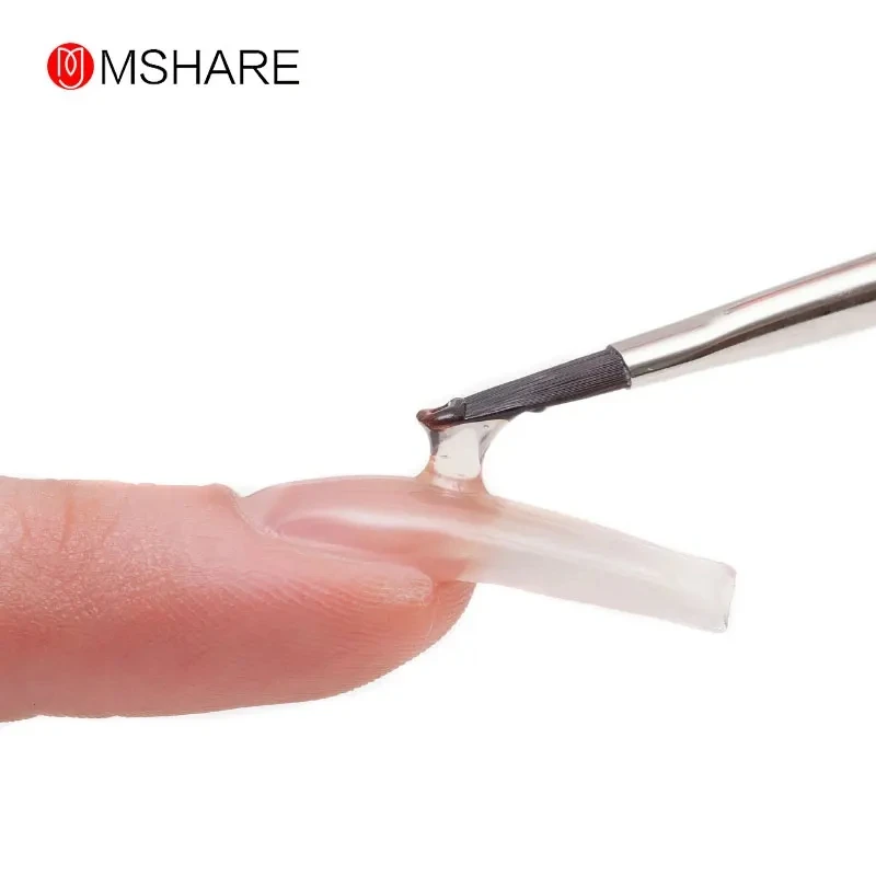 MSHARE 50ml Natural Nails Gel Builder Nalil Tpo Free Self Leveling Gel for Nail Extension Construction Pink Shade UV Led Gel