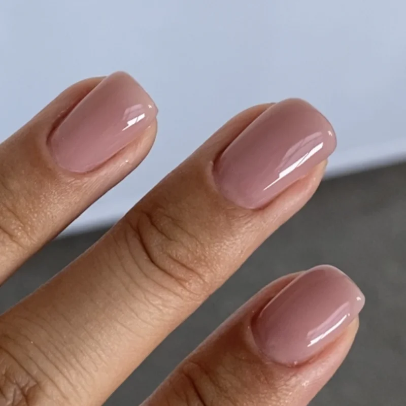 MSHARE 50ml Natural Nails Gel Builder Nalil Tpo Free Self Leveling Gel for Nail Extension Construction Pink Shade UV Led Gel