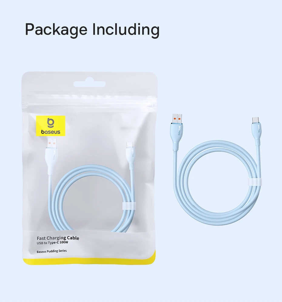 Baseus USB Type C Cable For Realme Huawei Pro Fast Charging Wire USB-C Charger Data Cord For Samsung Oneplus Poco F3 Soft TPE