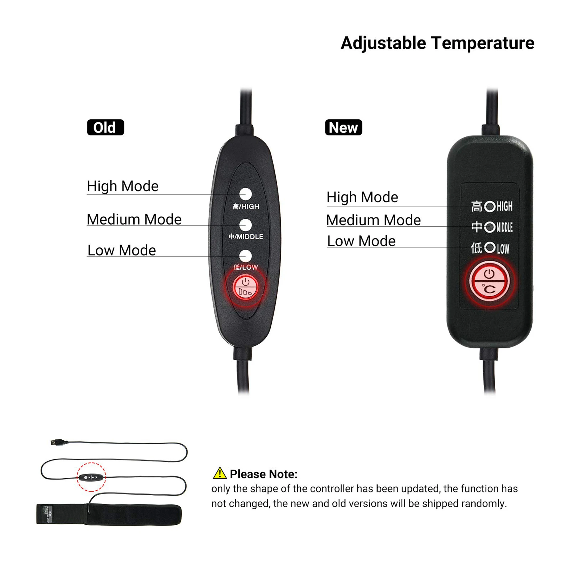 Adjustable DSLR Camera Lens Dew Heater Strip USB Lens Warmer Heater Photography Photo Shooting Temperature Control Dew Heater