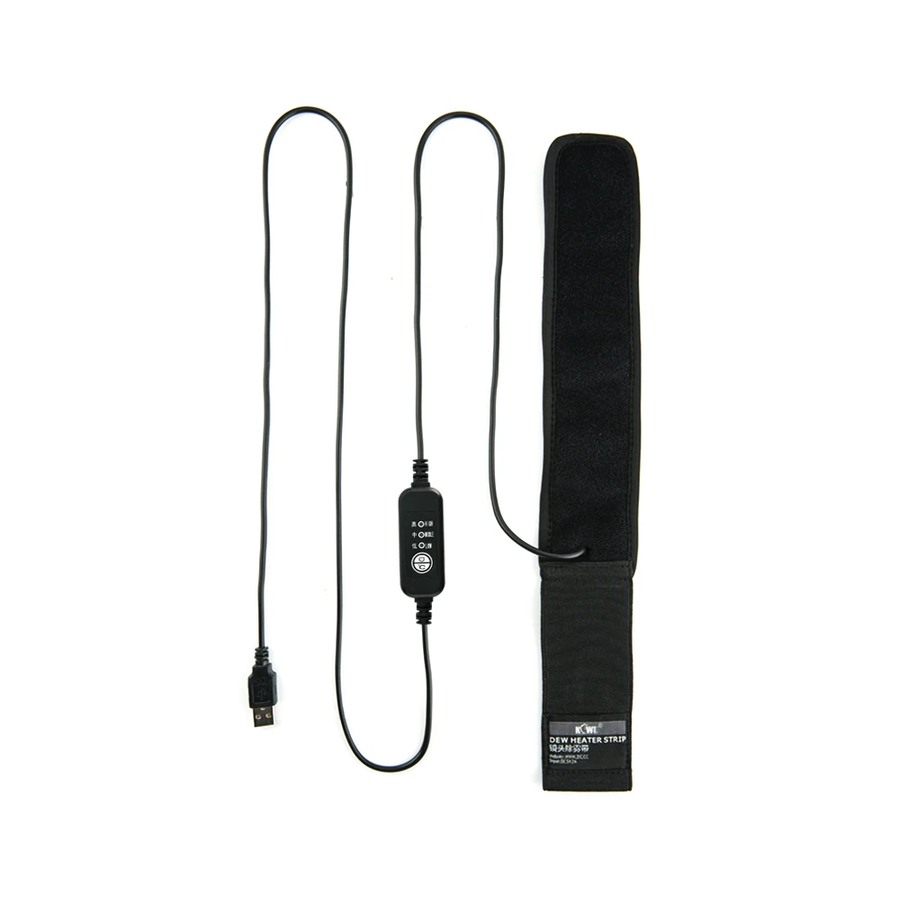 Adjustable DSLR Camera Lens Dew Heater Strip USB Lens Warmer Heater Photography Photo Shooting Temperature Control Dew Heater