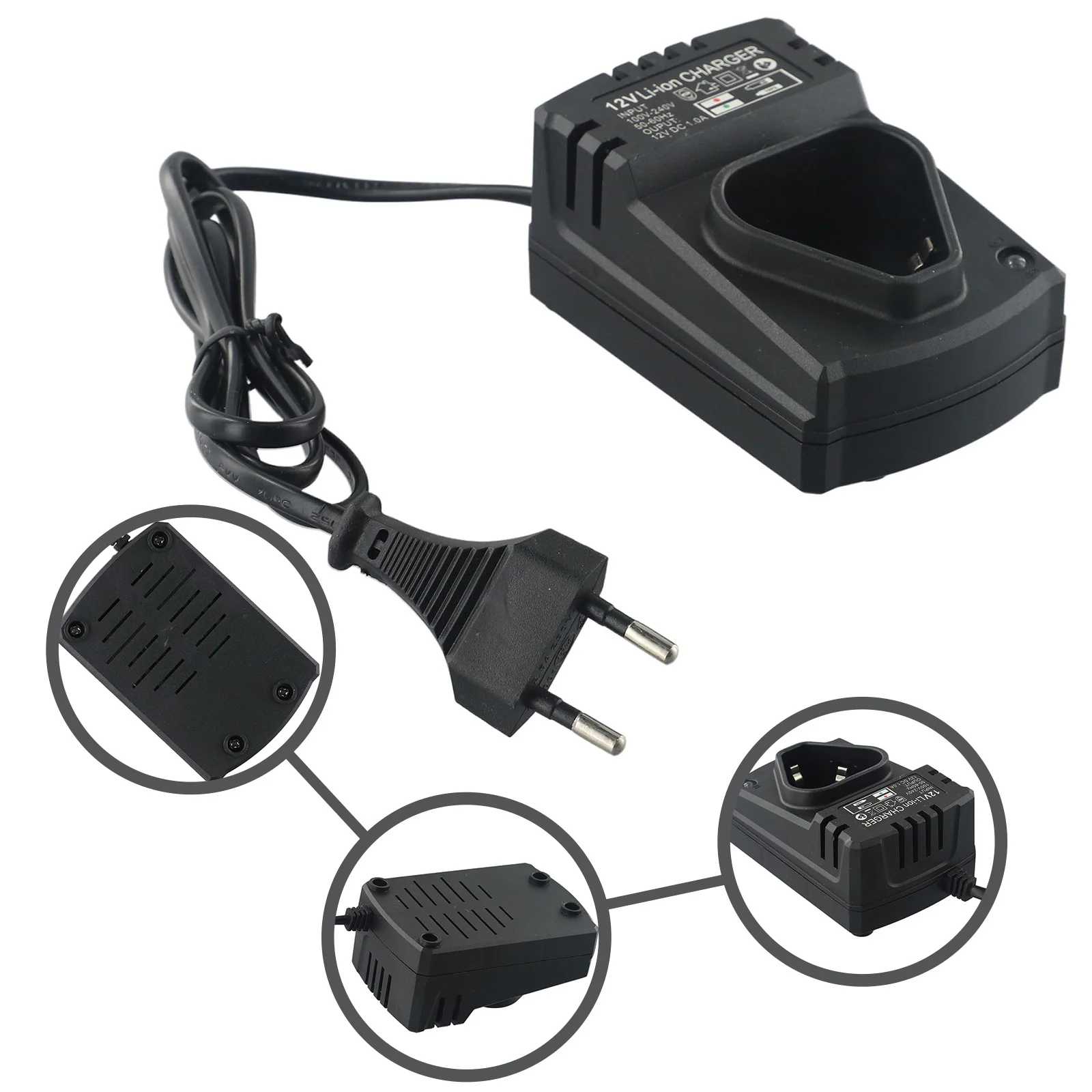 1PC 12V Universal Electric Drill Charger DC US/EU Li-Ion Rechargeable Charger Support 110-240V For Hand Drill Electrical Wrench