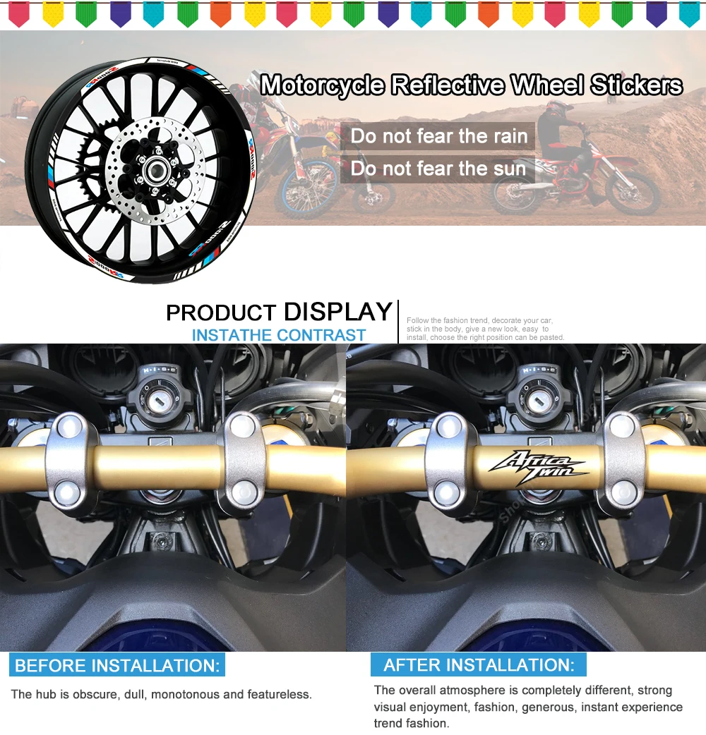 Motorcycle Stickers Reflective Waterproof Decals Waterproof Africa Twin 750 XRV for Honda XRV750 Accessories 2000 2001 2002 2003