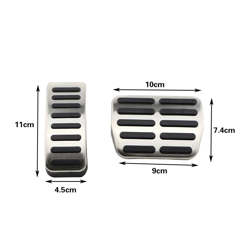 Car Gas Pedal Covers for Volkswagen Amarok MOIA Polo Bora Jetta MK4 Golf 4 IV Jetta MK4 for Audi A1 A3 TT for Skoda Fabia Rapid