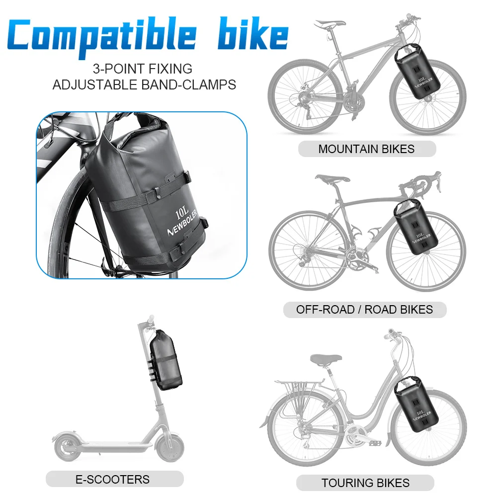 NEWBOLER Bicycle Gear Mount Stuff Holder Cage Mount Cycling Fork Frame Gear Bag Carry Mount Road Bike Bottle Cage