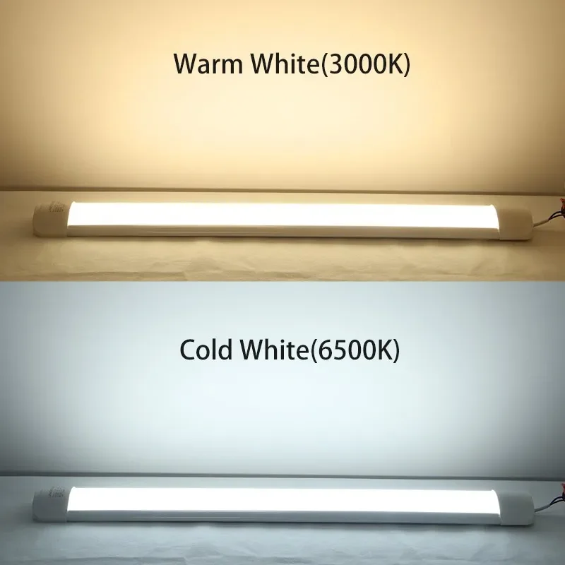Moisture-Proof Led Tube Light 50/30cm Kitchen Lights 20W 10W 6W Cabinet Lighting Kitchen Bathroom Bedroom Tube Fixture 220V 110V