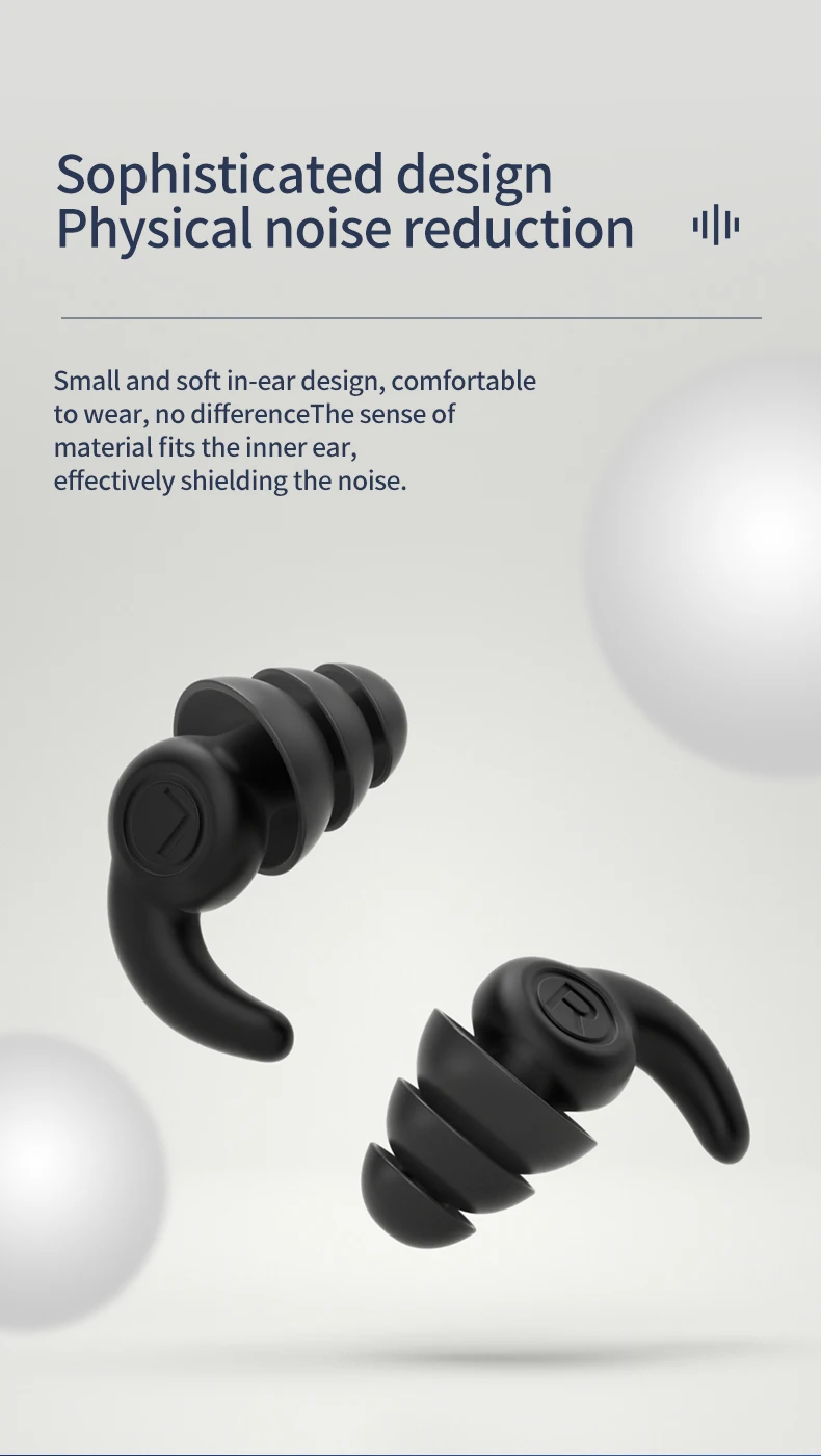 1 Pair Ear Plugs Noise Reduction Tapones Oido Ruido Oordopjes Soft Silicone Ear Muffs Tapones Para Dormir Earplugs For Sleeping