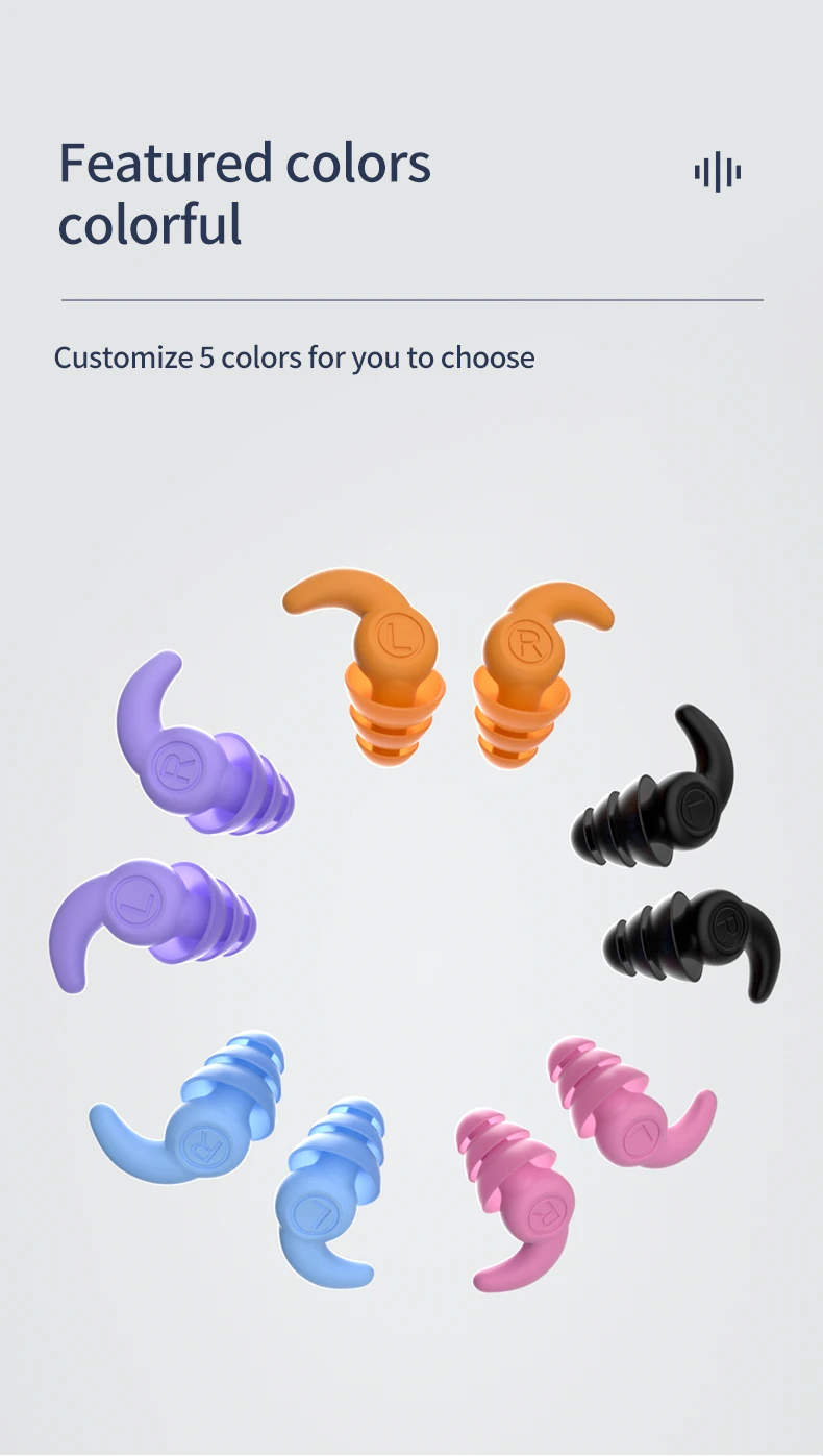1 Pair Ear Plugs Noise Reduction Tapones Oido Ruido Oordopjes Soft Silicone Ear Muffs Tapones Para Dormir Earplugs For Sleeping