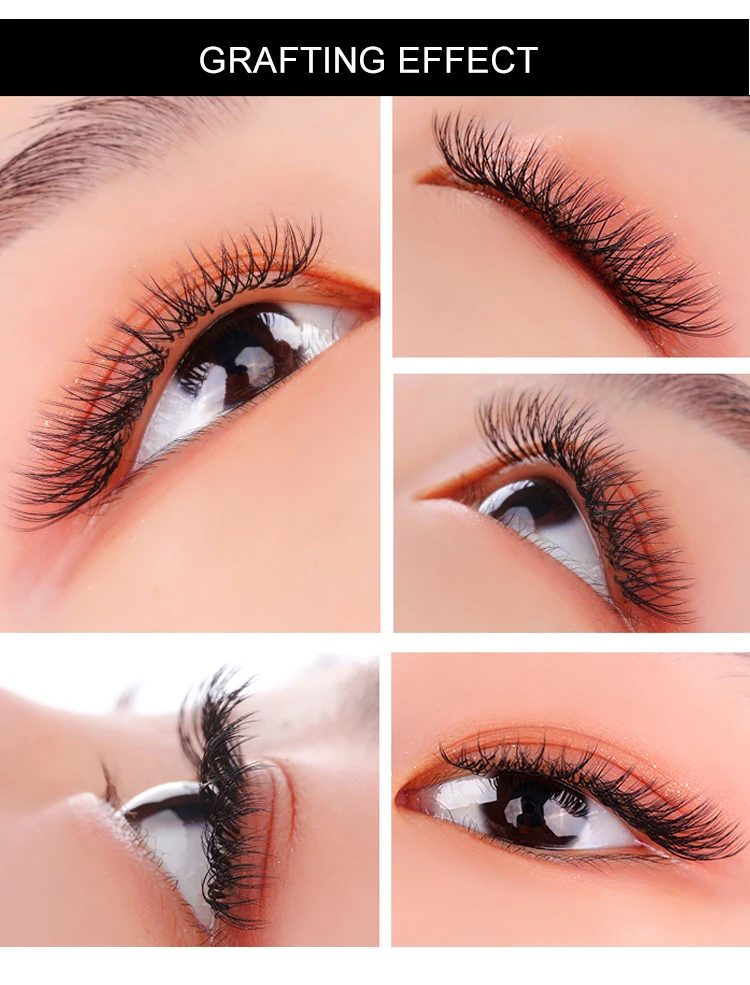 E-young 2d Premade Lashes Volume Fans Short Stem C/D Curl 0.1mm Natural False Eyelashes Extensions Premade Fans Wholesale Makeup